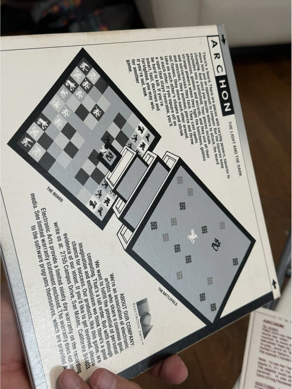 Archon by Electronic Arts for Apple II,IIe,IIc,IIgs, Looks Good W/ Manual